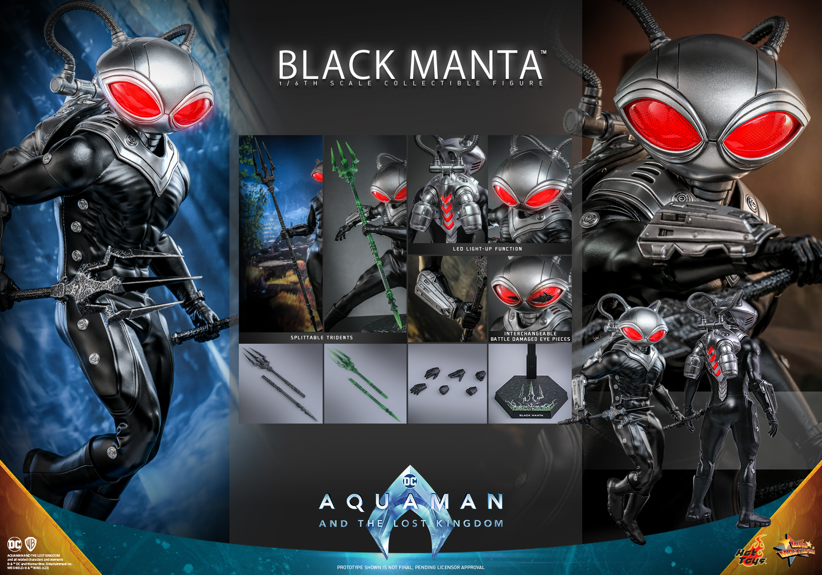 MMS739 - Aquaman and the Lost Kingdom - 1/6th scale Black Manta
