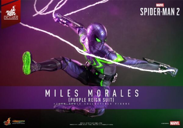 VGM68 - Marvel's Spider-Man 2 - 1/6th scale Miles Morales (Purple Reign Suit) Collectible Figure [Hot Toys Exclusive] - Image 2