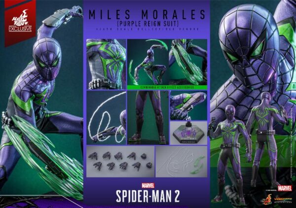 VGM68 - Marvel's Spider-Man 2 - 1/6th scale Miles Morales (Purple Reign Suit) Collectible Figure [Hot Toys Exclusive]