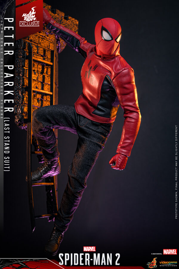 VGM71- Marvel's Spider-Man 2 - 1/6th scale Peter Parker (Last Stand Suit) [Hot Toys Exclusive] - Image 3