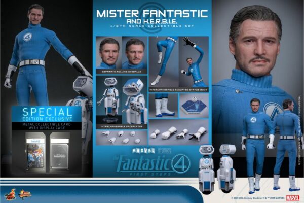 MMS822B - The Fantastic Four: First Steps - 1/6th scale Mister Fantastic and H.E.R.B.I.E. Collectible Set (Special Edition)