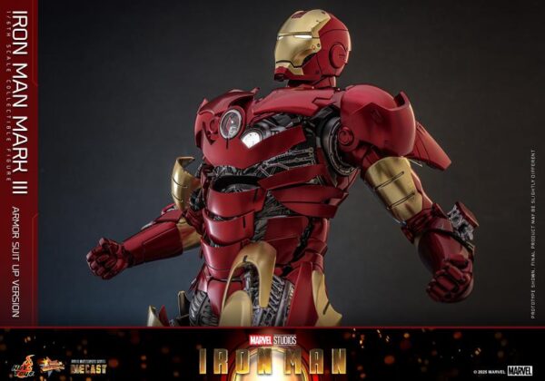 MMS825D72 - Iron Man - 1/6th scale Iron Man Mark III (Armor Suit Up Version) - Image 12