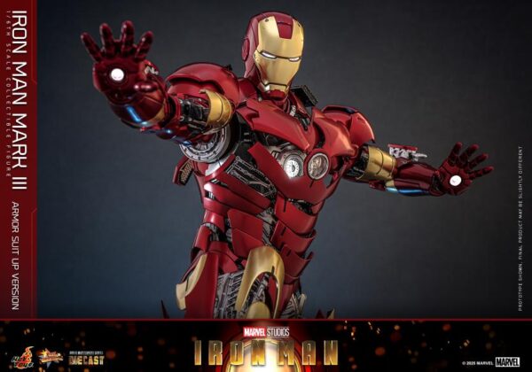 MMS825D72 - Iron Man - 1/6th scale Iron Man Mark III (Armor Suit Up Version) - Image 13