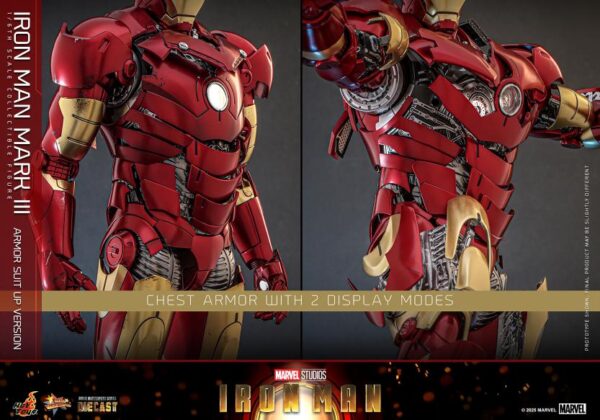 MMS825D72 - Iron Man - 1/6th scale Iron Man Mark III (Armor Suit Up Version) - Image 16
