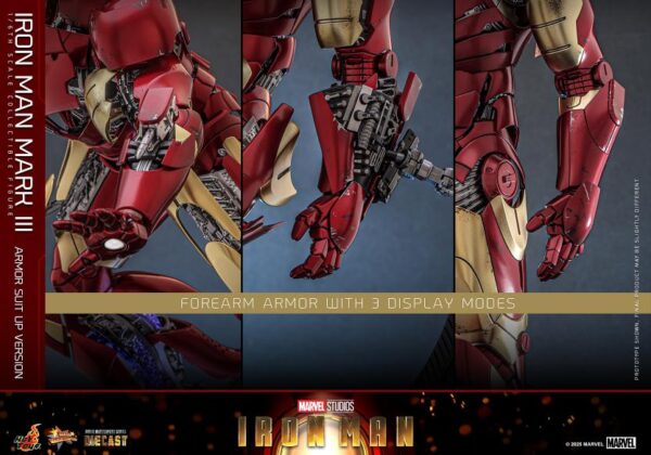 MMS825D72 - Iron Man - 1/6th scale Iron Man Mark III (Armor Suit Up Version) - Image 17
