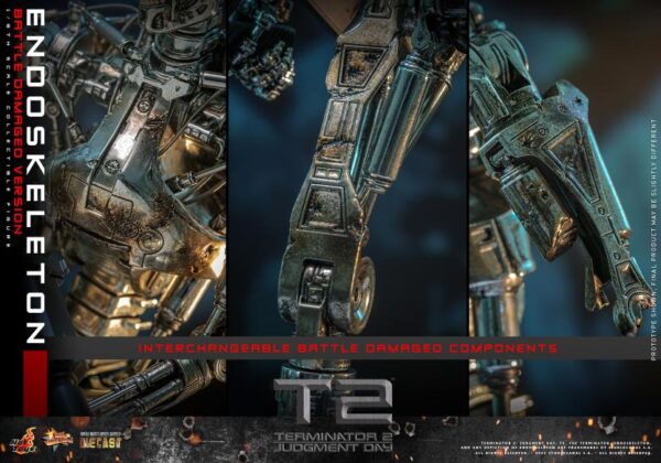 MMS840D77 - Terminator 2: Judgment Day - 1/6th scale Endoskeleton (Battle Damaged Version) - Image 19