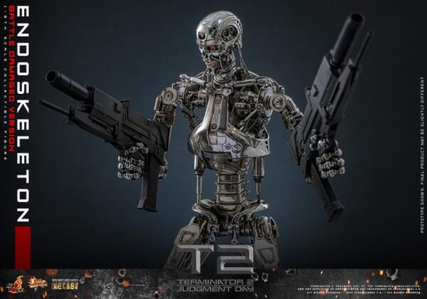 MMS840D77 - Terminator 2: Judgment Day - 1/6th scale Endoskeleton (Battle Damaged Version) - Image 10