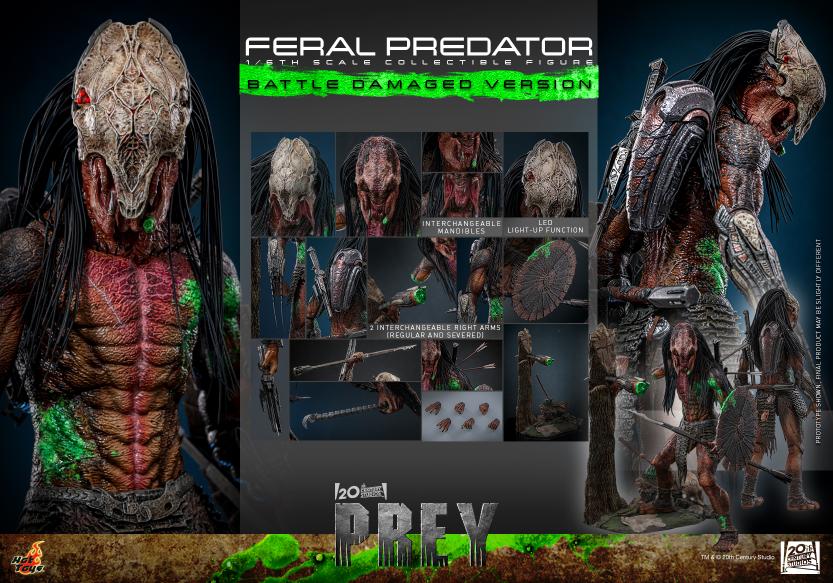 TMS173 - Prey - 1/6th scale Feral Predator (Battle Damaged Version)