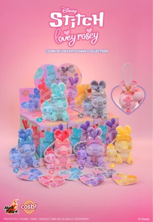 Hot Toys Blind Box PPLU090N - Stitch Lovey-Rosey Cosbi Plush Keychain Collection (1PC)