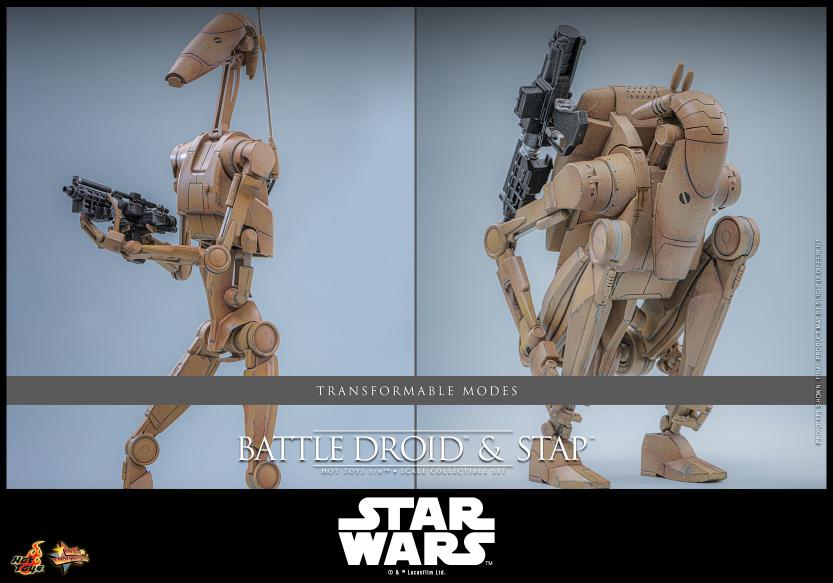 MMS887 - Star Wars: The Phantom Menace™ - 1/6th scale Battle Droid™ & STAP™ Collectible Set - Image 19