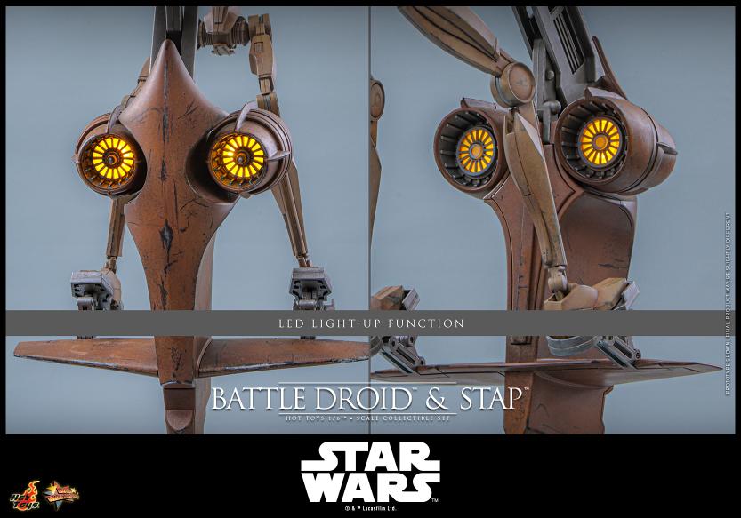 MMS887 - Star Wars: The Phantom Menace™ - 1/6th scale Battle Droid™ & STAP™ Collectible Set - Image 20
