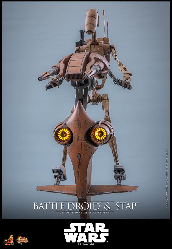 MMS887 - Star Wars: The Phantom Menace™ - 1/6th scale Battle Droid™ & STAP™ Collectible Set - Image 6