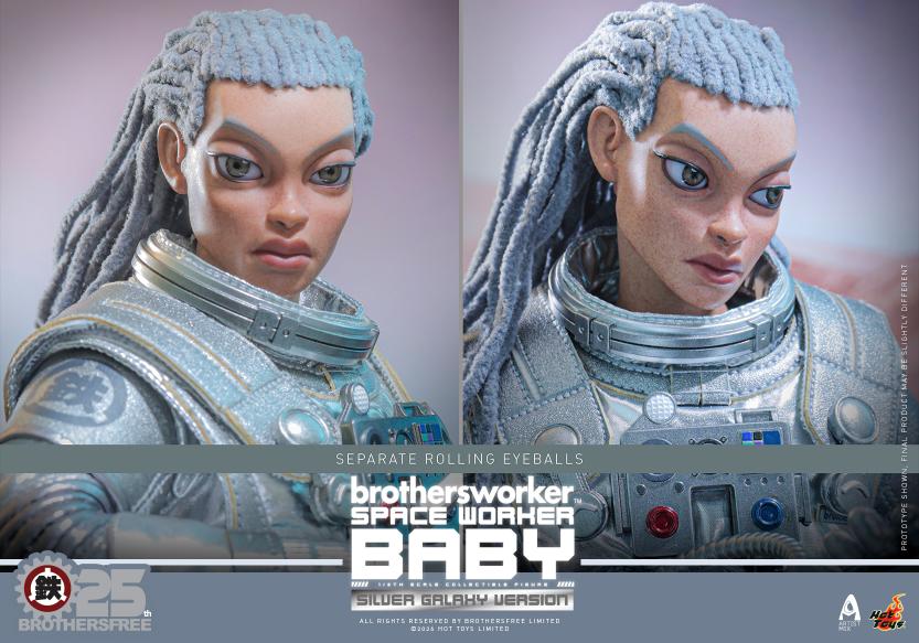 AMC041 - Brothersfree x Hot Toys - 1/6th scale Space Worker Baby (Brothersfree 25th Silver Galaxy Version) - Image 15