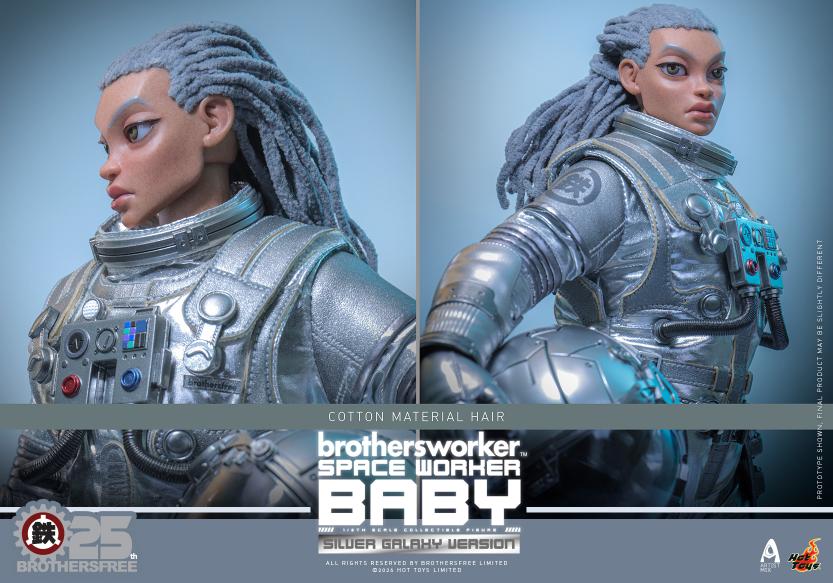 AMC041 - Brothersfree x Hot Toys - 1/6th scale Space Worker Baby (Brothersfree 25th Silver Galaxy Version) - Image 16