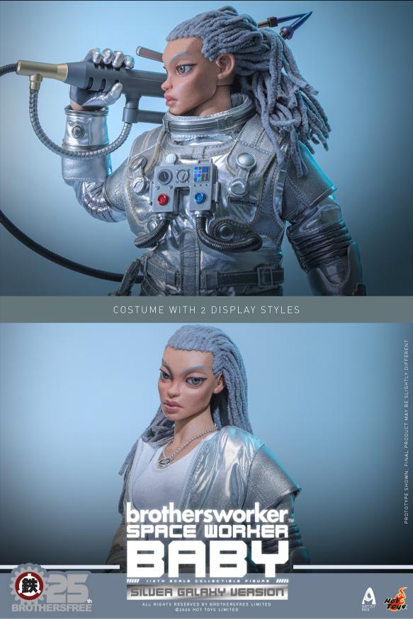 AMC041 - Brothersfree x Hot Toys - 1/6th scale Space Worker Baby (Brothersfree 25th Silver Galaxy Version) - Image 18